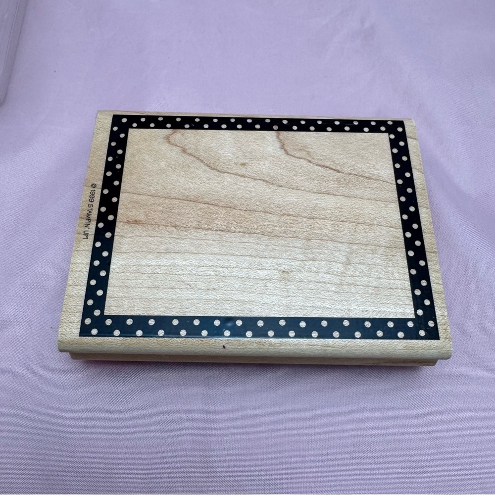 Stampin’ Up! Darling Dot Frame Rubber Stamp 🖊️ Scrapbooking Journaling Crafts - Picture 4 of 6